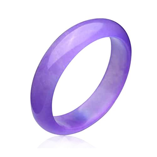 All Around Solid Purple Jade Bangle