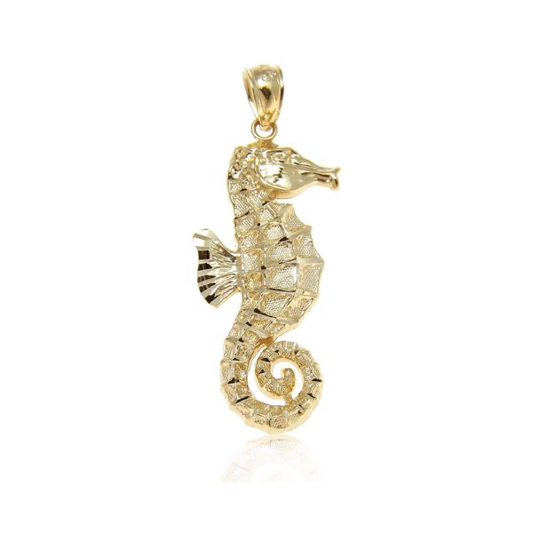 14KT Yellow Gold Sea Horse Pendant